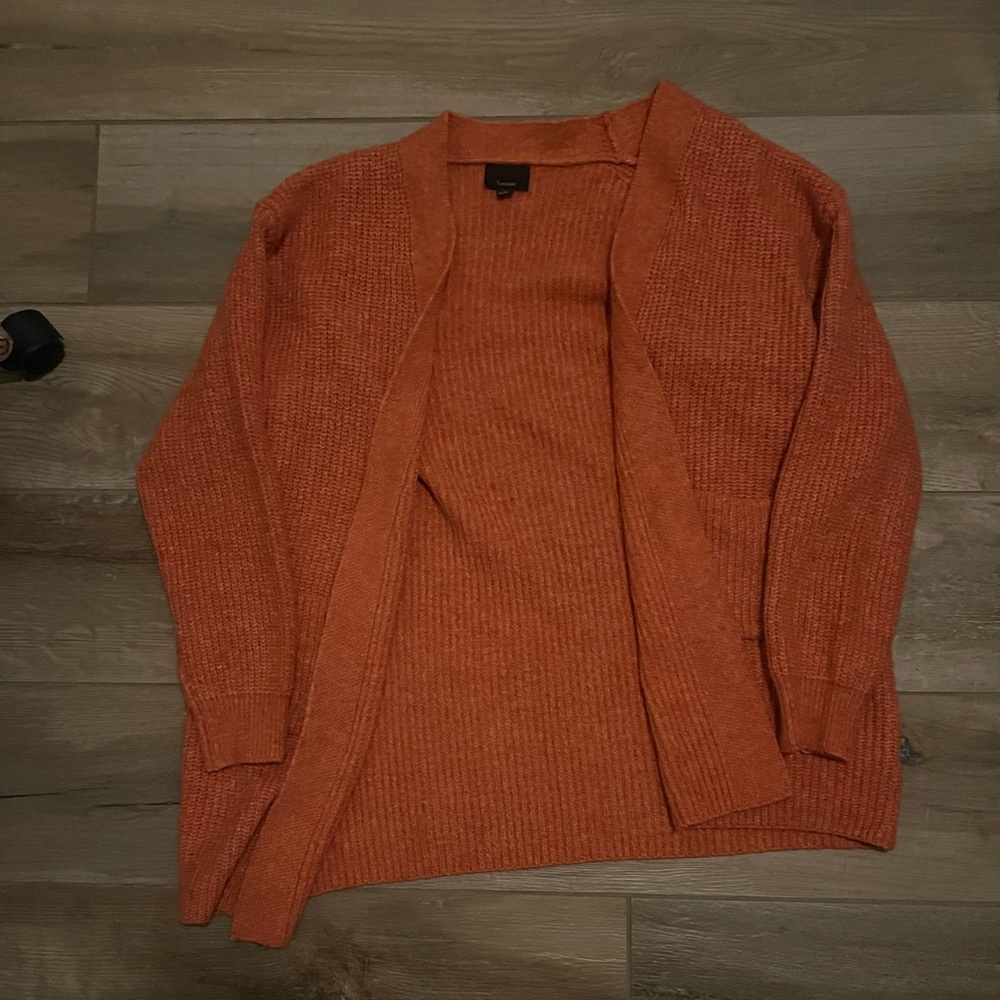 Fun orange cardigan